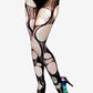 Accessorize Agoraphobix double layered tattered & torn tights fishnet leggings