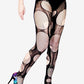 Accessorize Agoraphobix double layered tattered & torn tights fishnet leggings