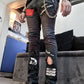 punk jeans crust punk pants embroidered jeans biker jeans | patchwork jeans streetwear pants ripped jeans men | goth pants goth jeans