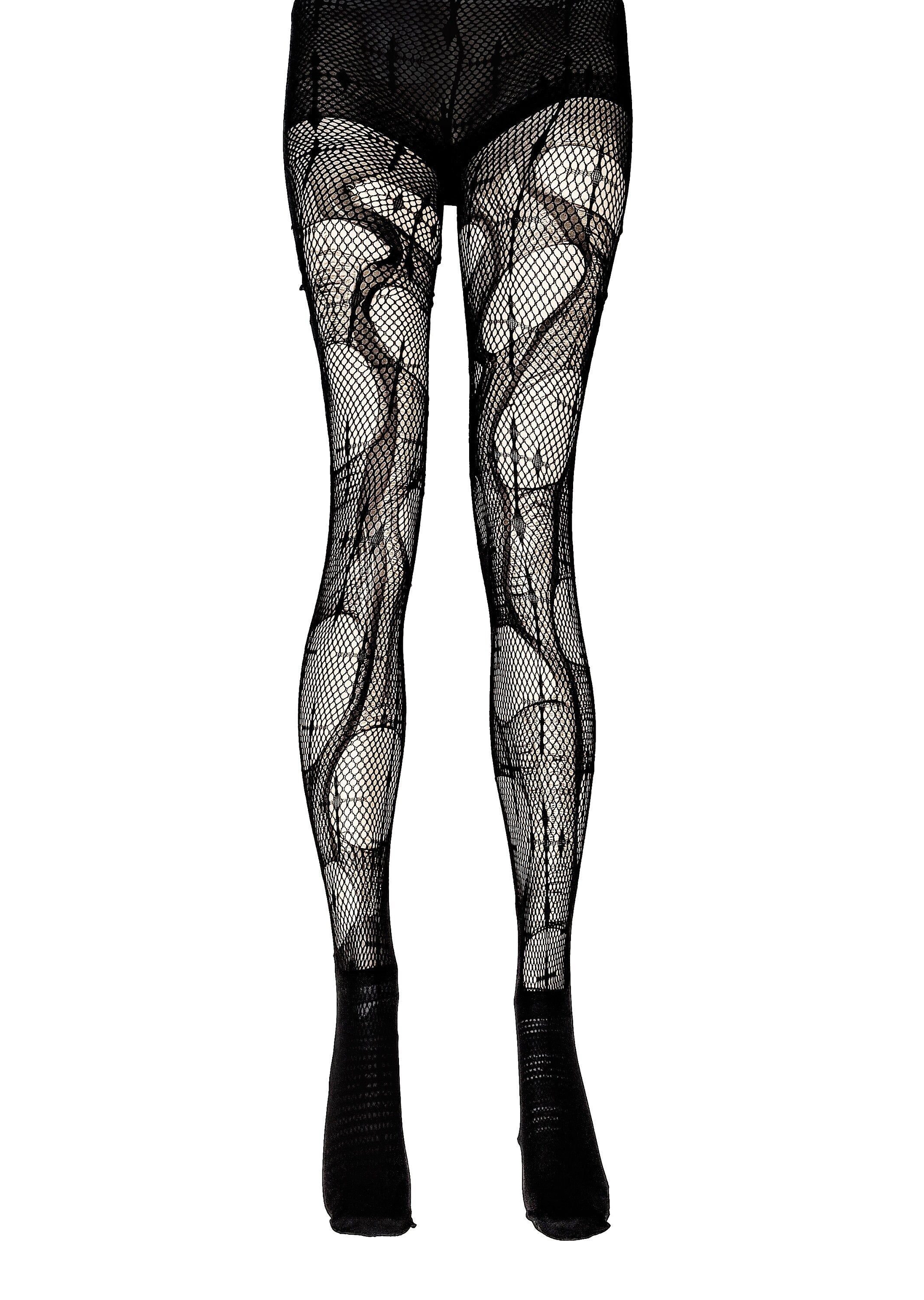 Tattered & torn fishnet tights | Crosses