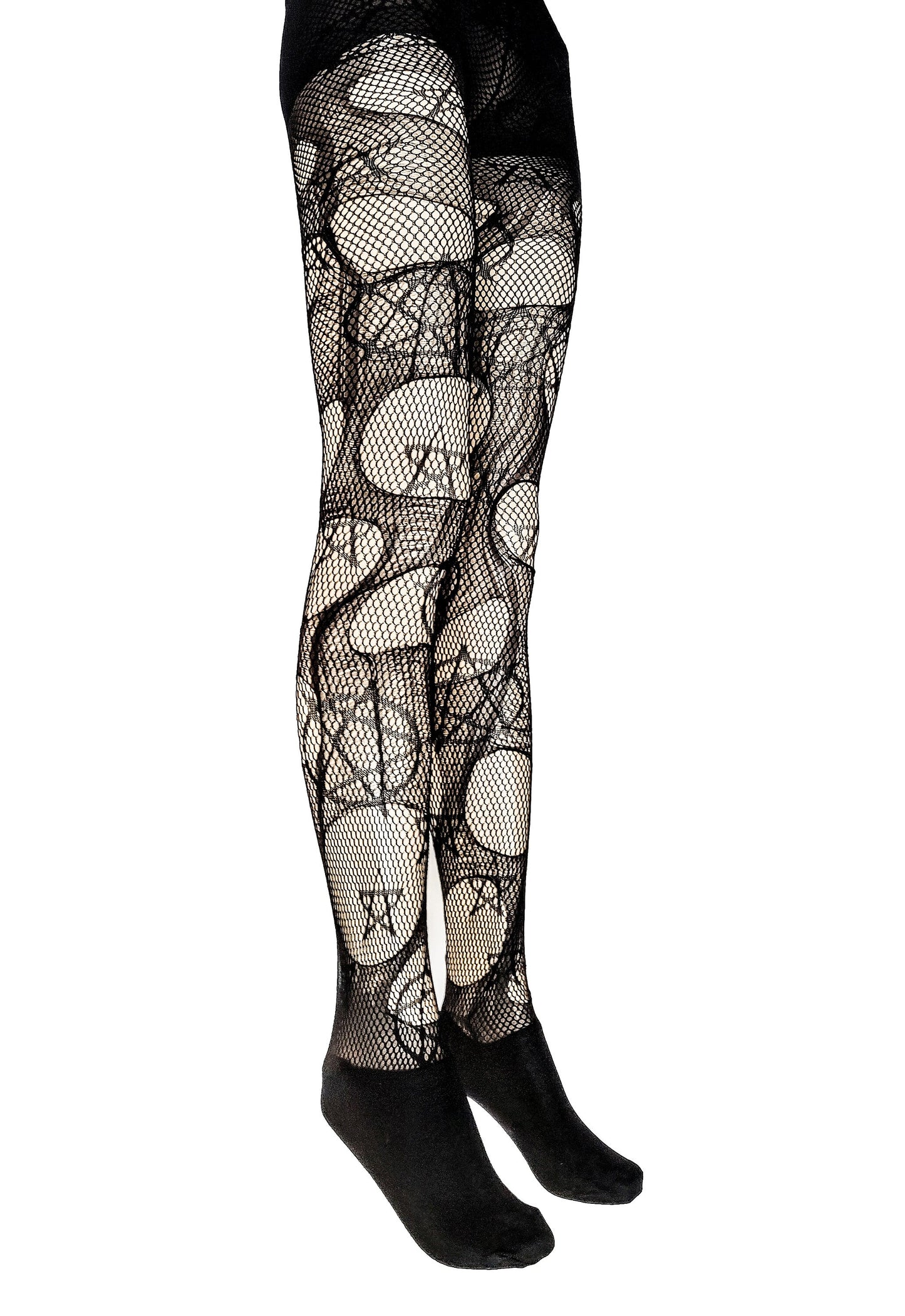 Pentagram torn tights fishnet tights ripped tights goth tights | gothic tights fishnet stockings lingerie fishnet leggings distressed tights