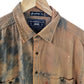 brown jeans tie dye jean shirt vintage levis shirt brown jacket | upcycled denim shirt | jeans shirt | Upcycled clothing | Size L