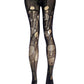 Black Ripped Tights Distressed Fishnet Tights Grunge Punk Goth Alternative Leggings Edgy Festival Stockings Dark Fashion
