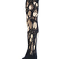 black lace tights floral lace torn tights fishnet tights Halloween tights patterned tights fishnet stockings gothic tights goth tights