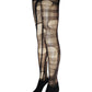 Black Striped Goth Tights Distressed Fishnet Tights Dark Romantic Leggings Alternative Gothic Punk Witchy Stockings