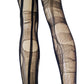 Black Striped Goth Tights Distressed Fishnet Tights Dark Romantic Leggings Alternative Gothic Punk Witchy Stockings