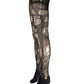 Black Ripped Tights Distressed Fishnet Tights Grunge Punk Goth Alternative Leggings Edgy Festival Stockings Dark Fashion