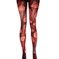 Black Ripped Tights Distressed Fishnet Tights Grunge Punk Goth Alternative Leggings Edgy Festival Stockings Dark Fashion