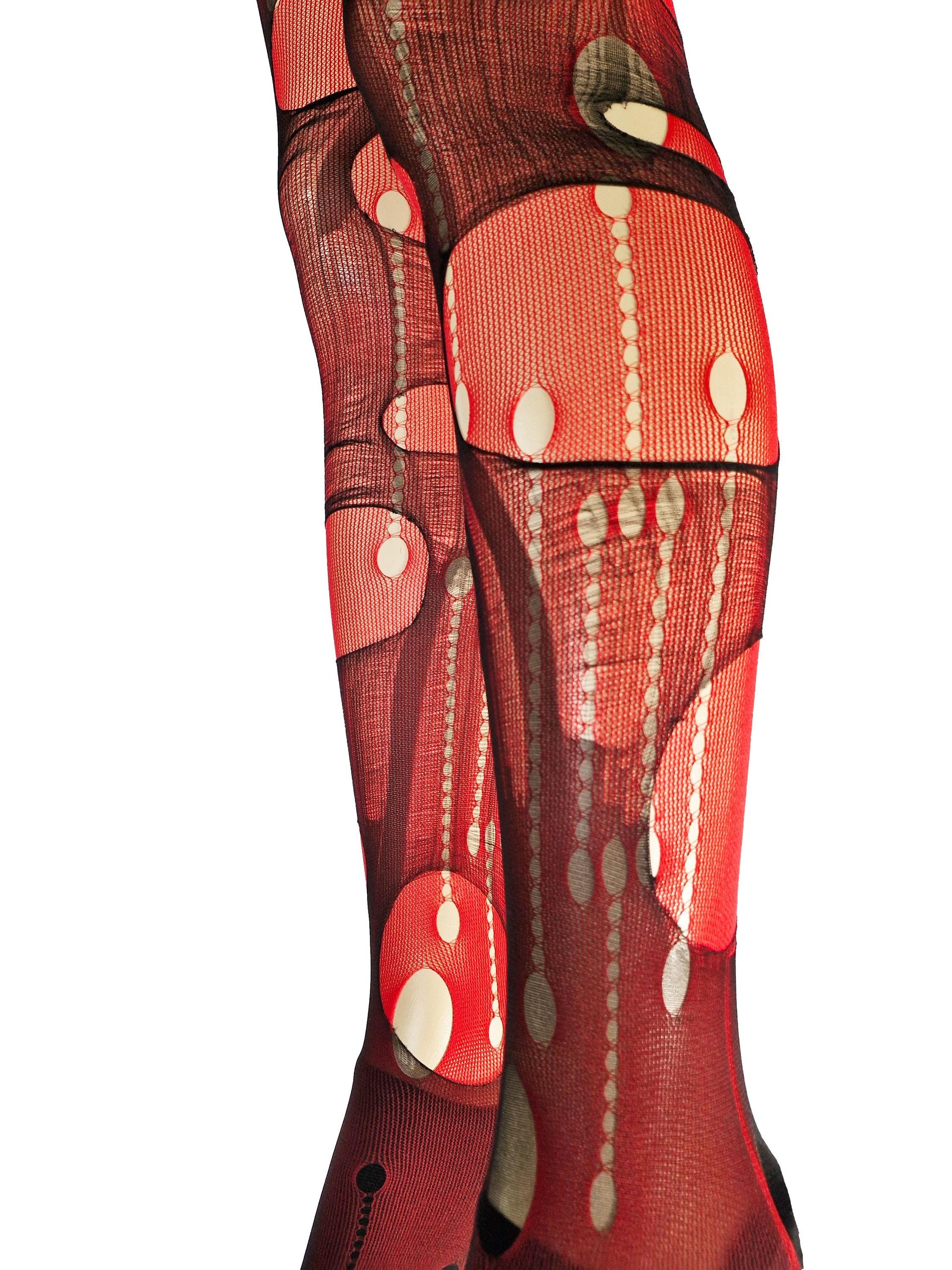 Black Ripped Tights Distressed Fishnet Tights Grunge Punk Goth Alternative Leggings Edgy Festival Stockings Dark Fashion