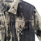 Black & white tie dye jean jacket custom jean jacket tie dye denim jacket oversized jacket | y2k jacket upcycled jean jacket size XL