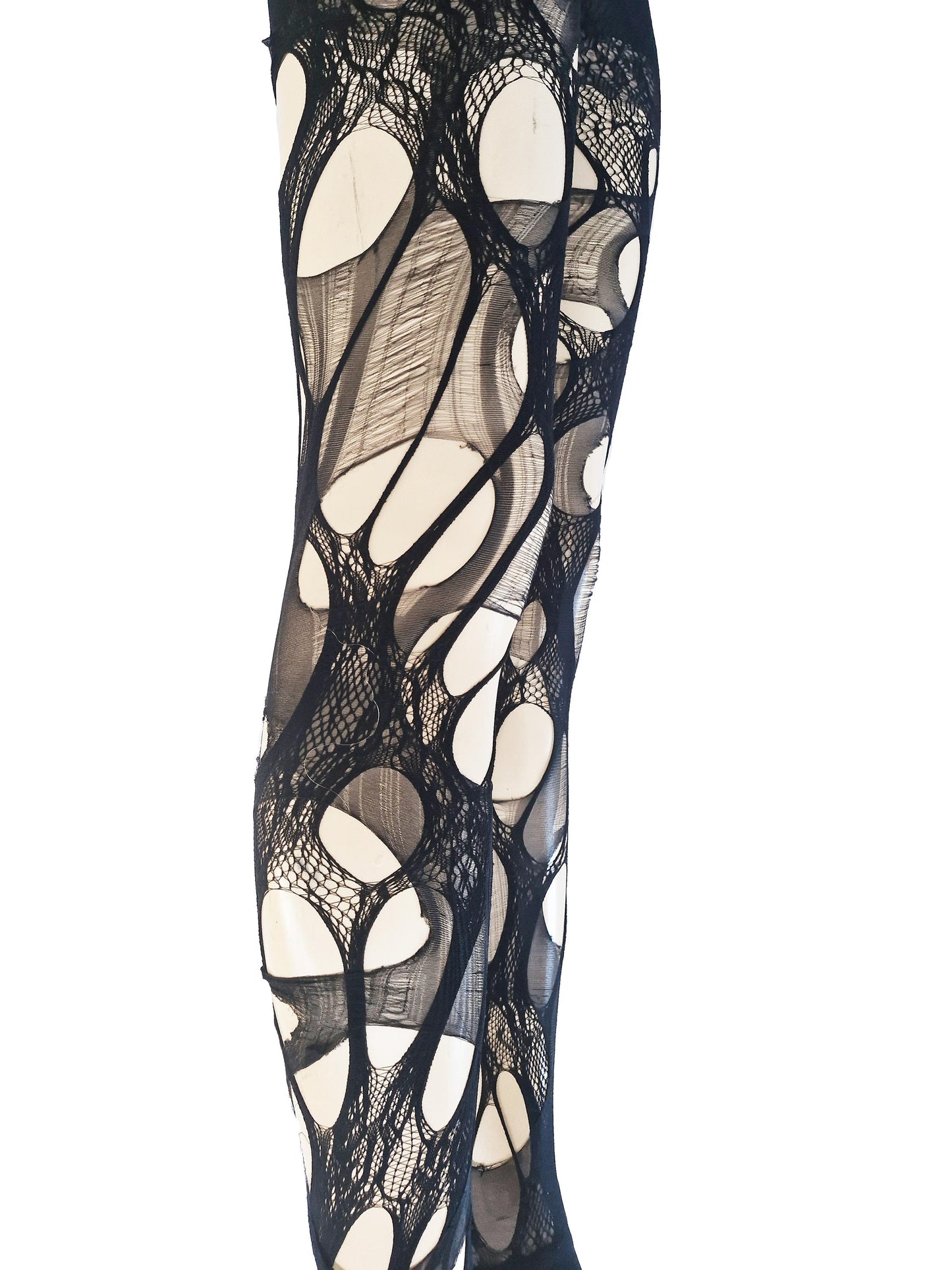 black lace tights floral lace torn tights fishnet tights Halloween tights patterned tights fishnet stockings gothic tights goth tights
