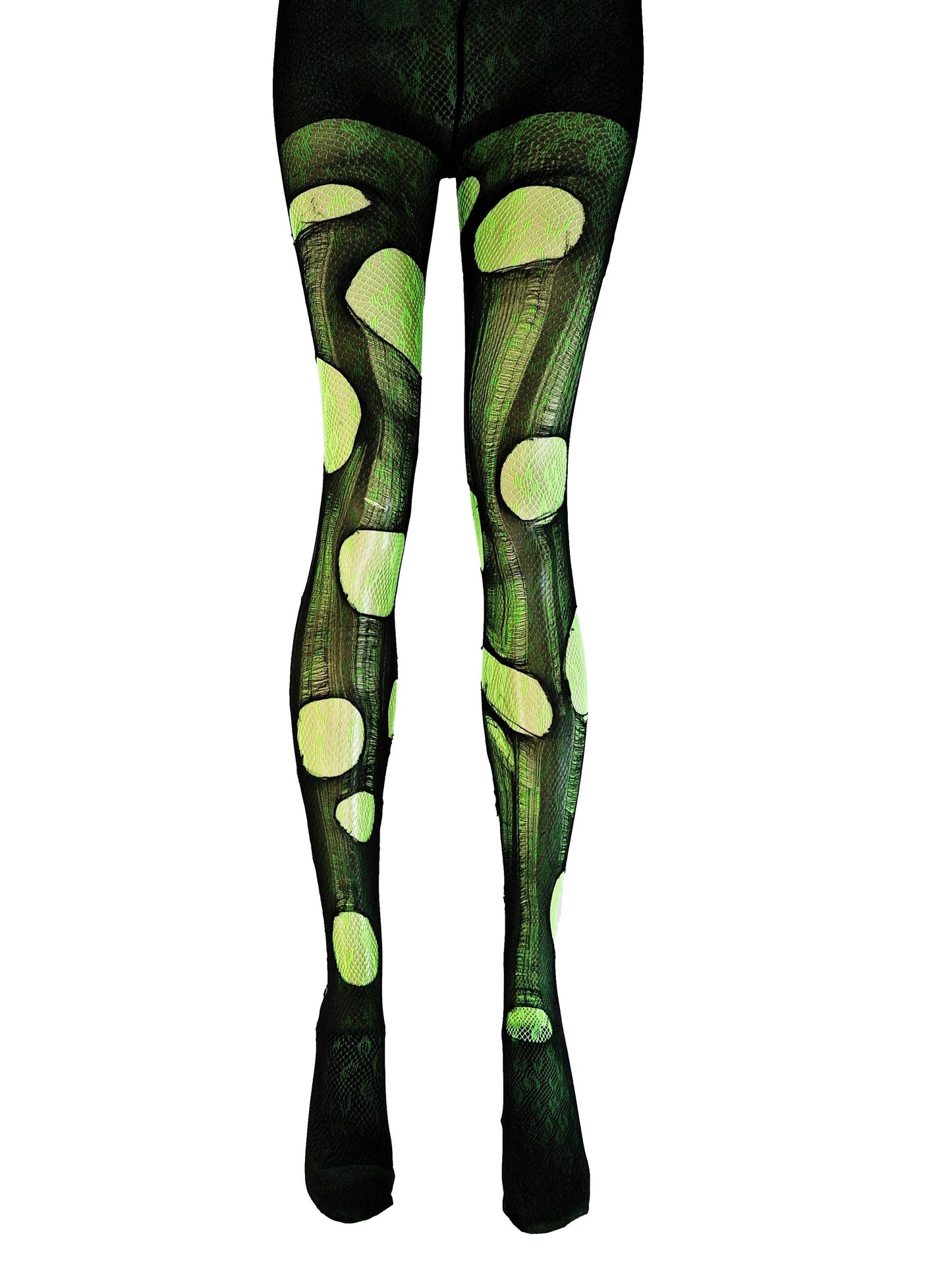 tattered & torn tights pink leopard print fishnet tights Halloween leggings rave wear funky tights sexy tights mesh tights fishnet stockings