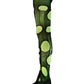 Neon Green Leopard Tights Ripped Fishnet Tights Festival Outfit Rave Tights Y2K Leopard Print Leggings Burning Man Clothing