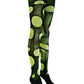 Neon Green Leopard Tights Ripped Fishnet Tights Festival Outfit Rave Tights Y2K Leopard Print Leggings Burning Man Clothing