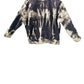 Black & white tie dye jean jacket custom jean jacket tie dye denim jacket oversized jacket | y2k jacket upcycled jean jacket size XL