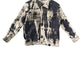 Black & white tie dye jean jacket custom jean jacket tie dye denim jacket oversized jacket | y2k jacket upcycled jean jacket size XL