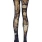 Bat print torn tights ripped tights witchy leggings | goth tights gothic tights fishnet tights fishnet stockings | distressed tights