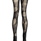 Bat print torn tights ripped tights witchy leggings | goth tights gothic tights fishnet tights fishnet stockings | distressed tights
