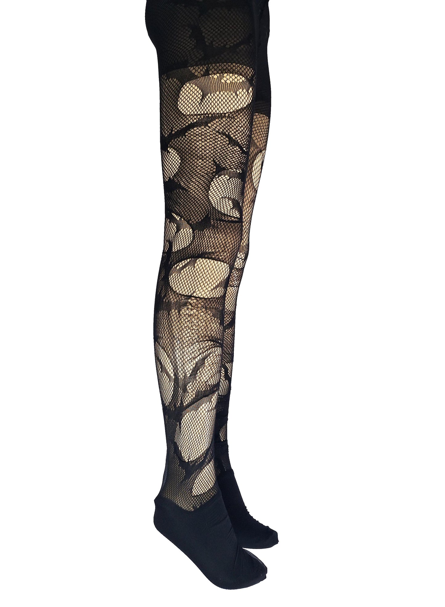 Bat print torn tights ripped tights witchy leggings | goth tights gothic tights fishnet tights fishnet stockings | distressed tights