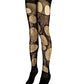 Brown Lace Garter Tights Fairycore Fishnet Tights Earth Witch Festival Leggings Dark Boho Woodland Goth Alternative Fashion