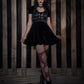 Blood Red Black Fishnet Tights Gothic Vampire Tights Distressed Alternative Halloween Tights Dark Witch Leggings Grunge Stockings