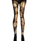 Brown Lace Garter Tights Fairycore Fishnet Tights Earth Witch Festival Leggings Dark Boho Woodland Goth Alternative Fashion