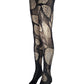 Black Tribal Fishnet Tights Sacred Geometry Witch Leggings Festival Fairycore Dark Bohemian Alternative Fashion