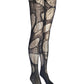 Black Tribal Fishnet Tights Sacred Geometry Witch Leggings Festival Fairycore Dark Bohemian Alternative Fashion