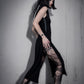 Skull Fishnet Tights Distressed Goth Tights Punk Rock Fishnets Alternative Festival Leggings Grunge Dark Fashion