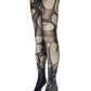 Black Snake Fishnet Tights Serpent Witch Leggings Gothic Occult Tights Dark Alternative Festival Fashion