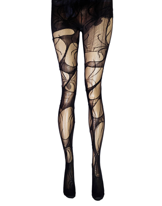 Spider fishnet tights by Agoraphobix