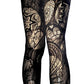 Mandala Fishnet Tights Witchy Lace Leggings Sacred Geometry Festival Tights Dark Boho Goth Alternative Clothing