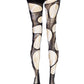 White Lace Tights Black Ripped Fishnet Tights Romantic Goth Leggings Gothic Bridal Witchy Distressed Stockings