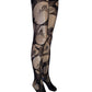 Skull Fishnet Tights Distressed Goth Tights Punk Rock Fishnets Alternative Festival Leggings Grunge Dark Fashion