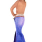 SALE purple denim dip dye maxi denim skirt mermaid skirt jean skirt | boho skirt long skirt Maxi skirt | long denim skirt Size S