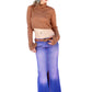 SALE purple denim dip dye maxi denim skirt mermaid skirt jean skirt | boho skirt long skirt Maxi skirt | long denim skirt Size S