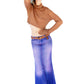 SALE purple denim dip dye maxi denim skirt mermaid skirt jean skirt | boho skirt long skirt Maxi skirt | long denim skirt Size S
