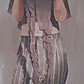 Black Striped Goth Tights Distressed Fishnet Tights Dark Romantic Leggings Alternative Gothic Punk Witchy Stockings
