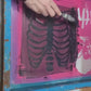 Handmade ribcage shirt Glitter skeleton shirt skeleton tshirt goth shirt | rib cage print skeleton t shirt | Unisex cyberpunk clothing