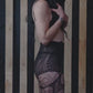 Black Tribal Fishnet Tights Sacred Geometry Witch Leggings Festival Fairycore Dark Bohemian Alternative Fashion