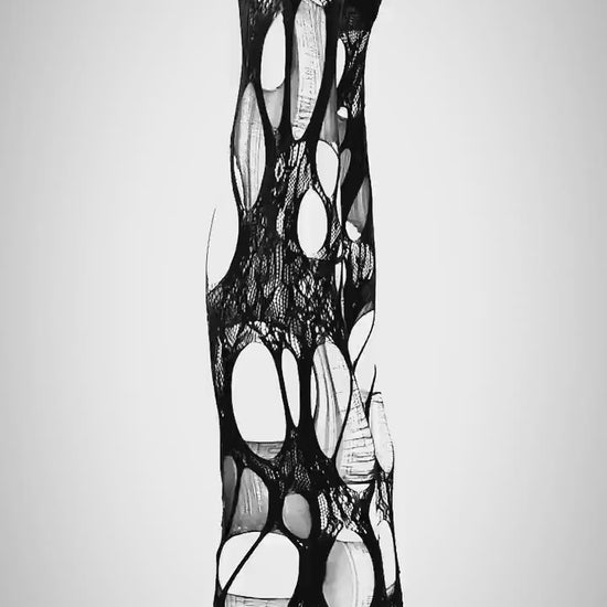 black lace tights floral lace torn tights fishnet tights Halloween tights patterned tights fishnet stockings gothic tights goth tights