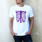 Unisex Glitter Ribcage print T shirt