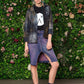 Purple acid wash pencil skirt with pockets | Size S