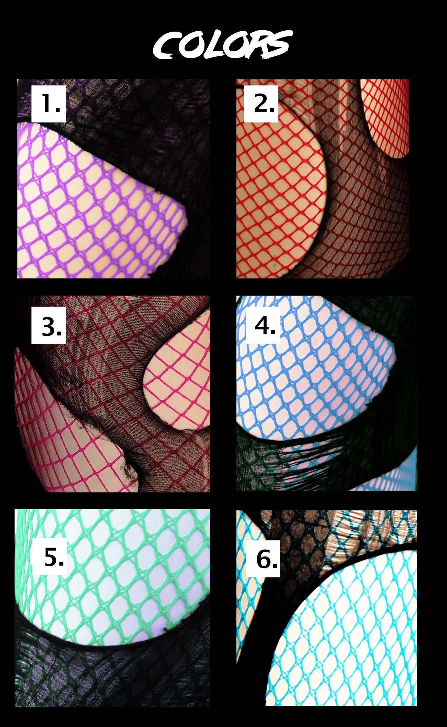double layered torn fishnet stockings in baby blue and black