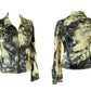 Yellow and black tie dye  jeans jacket |  Size S