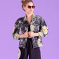 Yellow and black tie dye  jeans jacket |  Size S