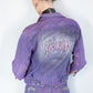 Youth graffiti & glitter hand painted denim jacket | Size S