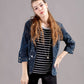 black and white striped sailor slouchy tank top