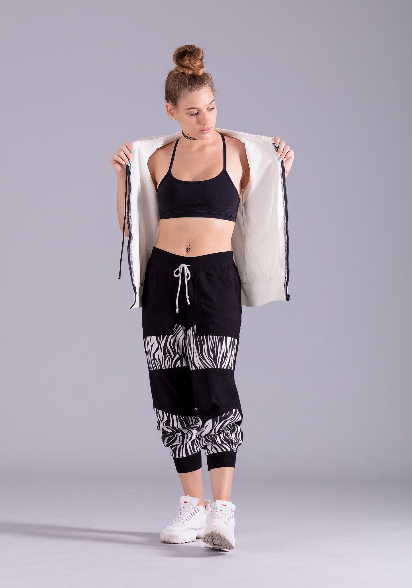 zebra print jogger pants custom sweatpants| Unisex joggers urban streetwear track pants  | yoga pants women