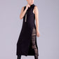 Slasher cut spandex & jersey high waisted leggings